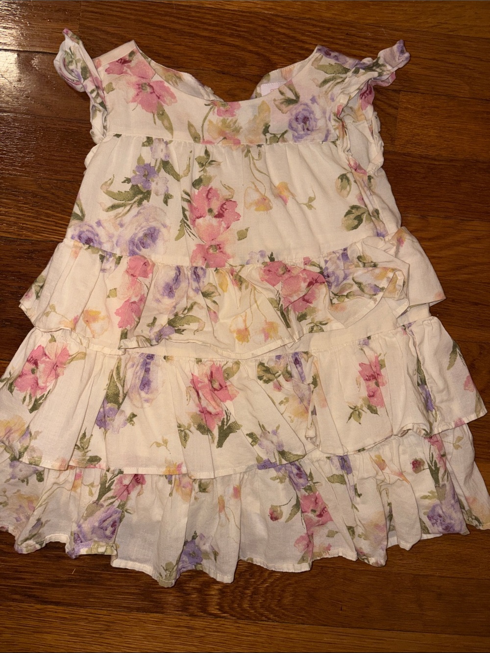 GapxLoveShackFancy Floral Toddler Dress - Pink & Green